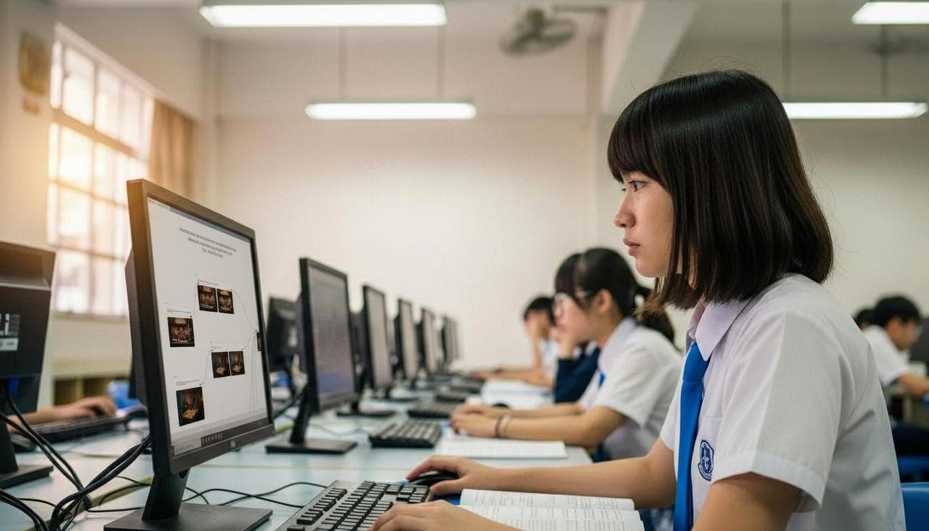 學生 AI 專題的課堂成果展